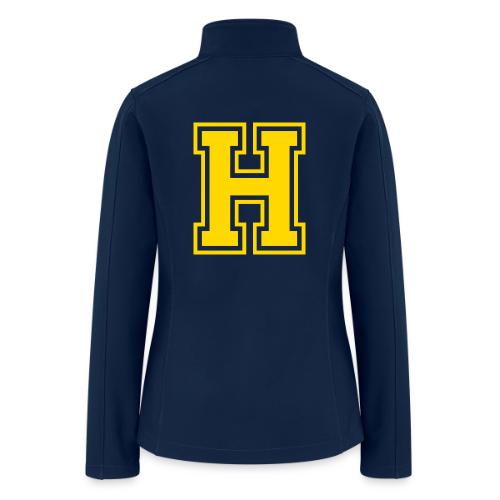 Letter H – Capital Athletic Alphabet Monogram - Women’s Soft Shell Jacket
