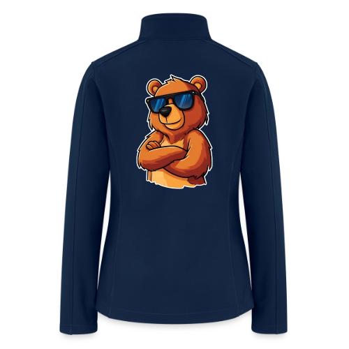 Cool Bear Sunglasses Cartoon Design - Women’s Soft Shell Jacket