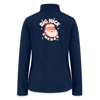 Big Nick Energy Santa - Women’s Soft Shell Jacket - navy - Back