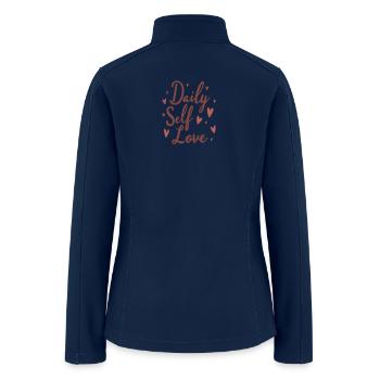 Daily Self Love - Women’s Soft Shell Jacket - navy - Back
