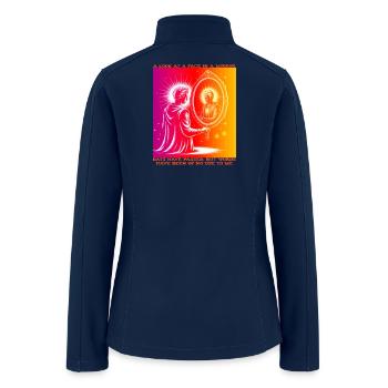 Radiant Self Mirror - Women’s Soft Shell Jacket - navy - Back