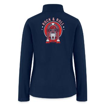 Rock And Roll Sock Hop Party - Women’s Soft Shell Jacket - navy - Back