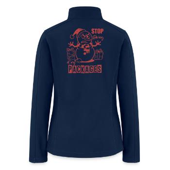 Package Chaos Snowman - Women’s Soft Shell Jacket - navy - Back
