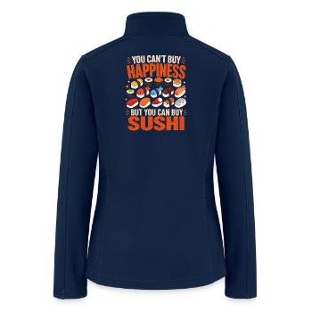 Sushi Happiness Japanese Sushi - Women’s Soft Shell Jacket - navy - Back