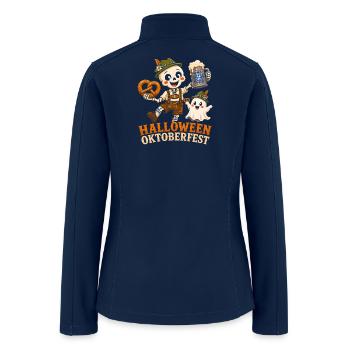 Halloween Oktoberfest Duo - Women’s Soft Shell Jacket - navy - Back