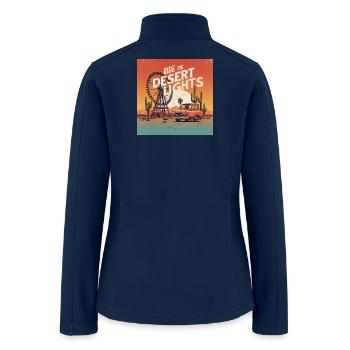 Ride the desert lights - desert carnival - Women’s Soft Shell Jacket - navy - Back