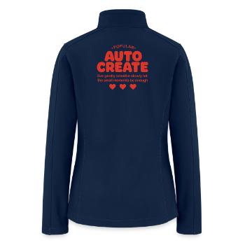 Gentle Moments Auto Create - Women’s Soft Shell Jacket - navy - Back