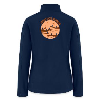 Proud Choir Member Birds Circle - Women’s Soft Shell Jacket - navy - Back