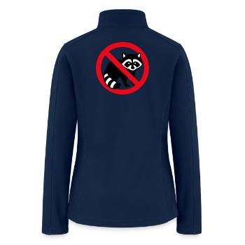 No Racoon - Women’s Soft Shell Jacket - navy - Back