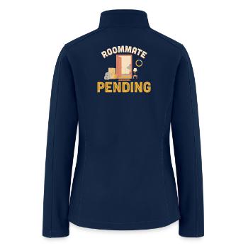 Roommate Pending - Women’s Soft Shell Jacket - navy - Back