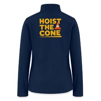 Hoist The Cone - Women’s Soft Shell Jacket - navy - Back