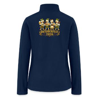 Oktoberfest Duck Quartet 2026 - Women’s Soft Shell Jacket - navy - Back