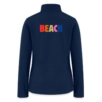 Beach  - Women’s Soft Shell Jacket - navy - Back