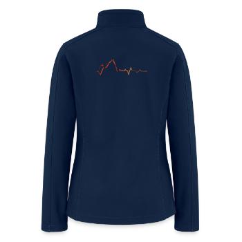 Mountain Pulse Sunset - Women’s Soft Shell Jacket - navy - Back