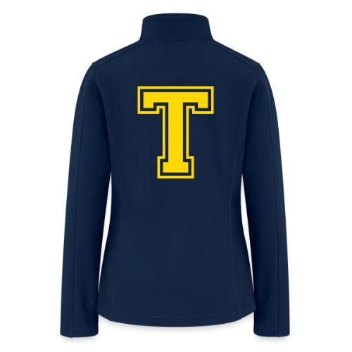 Letter T – Capital Athletic Alphabet Monogram - Women’s Soft Shell Jacket