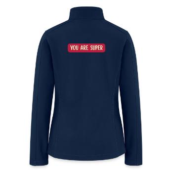 You Are Super - Women’s Soft Shell Jacket - navy - Back