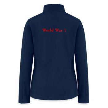past away - Women’s Soft Shell Jacket - navy - Back