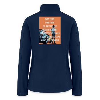 Perseverance Drive: Night Car Anthem - Women’s Soft Shell Jacket - navy - Back