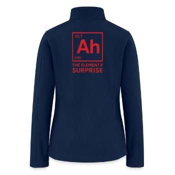AH !!  The element of surprise, PROJECT HAIL MARY  - Women’s Soft Shell Jacket - navy - Back