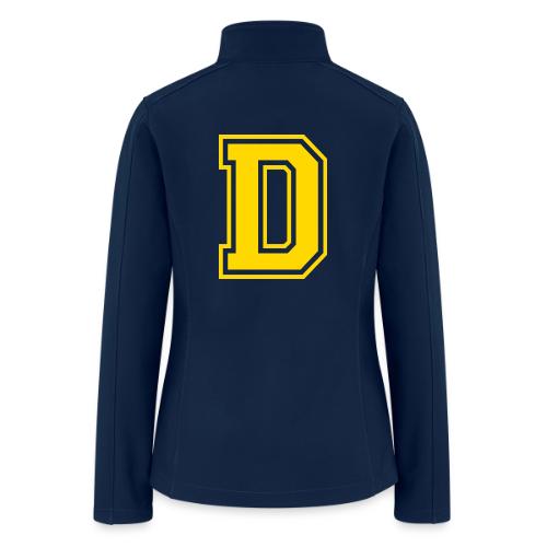 Letter D – Capital Athletic Alphabet Monogram - Women’s Soft Shell Jacket