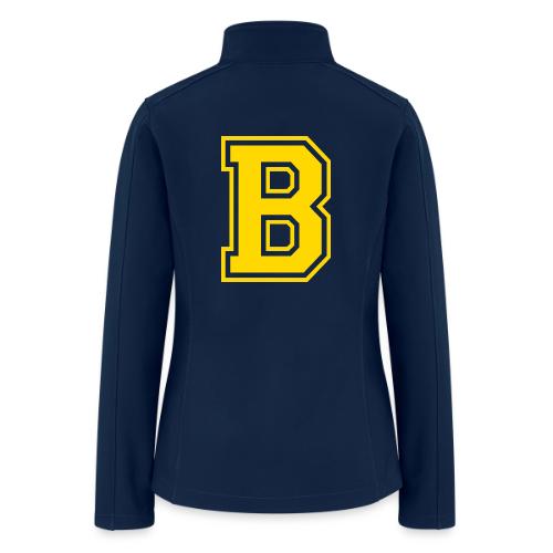 Letter B – Capital Athletic Alphabet Monogram - Women’s Soft Shell Jacket