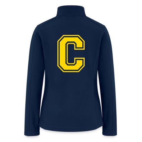 Letter C – Capital Athletic Alphabet Monogram - Women’s Soft Shell Jacket