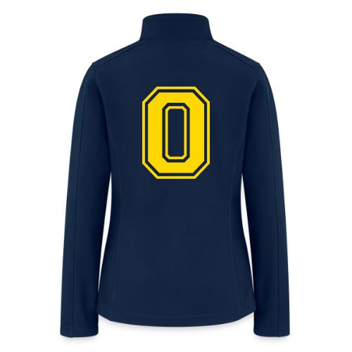 Letter O – Capital Athletic Alphabet Monogram - Women’s Soft Shell Jacket