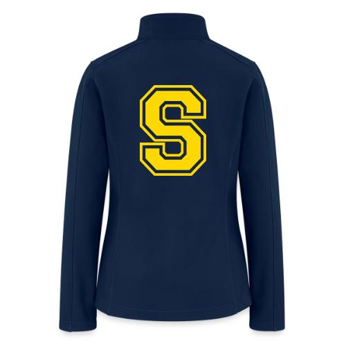 Letter S – Capital Athletic Alphabet Monogram - Women’s Soft Shell Jacket
