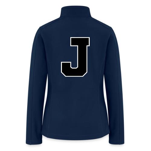 Varsity Letter J Athletic Alphabet Graphic - Women’s Soft Shell Jacket