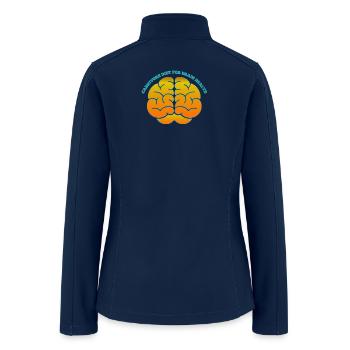 CARNIVORE DIET FOR BRAIN HEALTH - Women’s Soft Shell Jacket - navy - Back