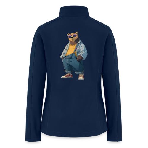 Fashion Streetwear Bear Cartoon Art - Women’s Soft Shell Jacket