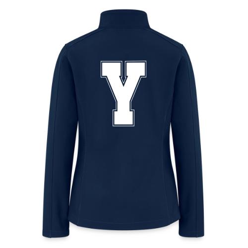 White Letter Y – Varsity Alphabet Monogram - Women’s Soft Shell Jacket