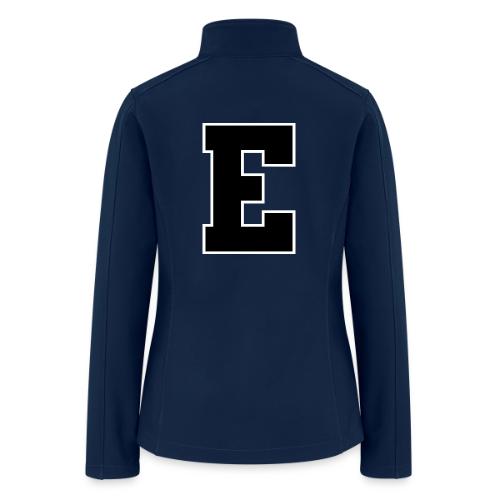 Varsity Letter E Collegiate Font Graphic - Women’s Soft Shell Jacket
