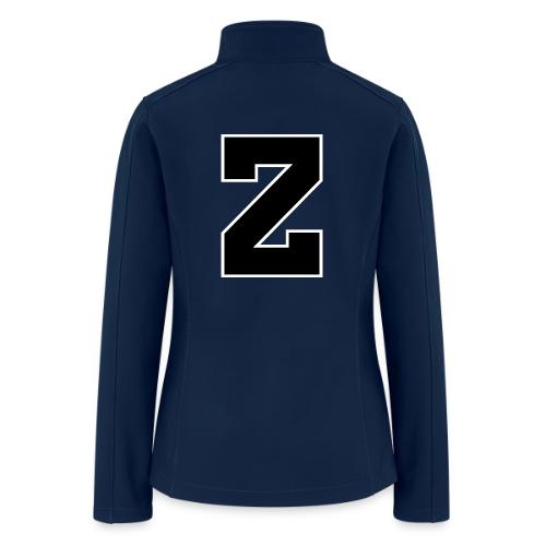 Varsity Letter Z Athletic Font Design - Women’s Soft Shell Jacket