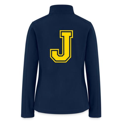 Letter J – Capital Athletic Alphabet Monogram - Women’s Soft Shell Jacket