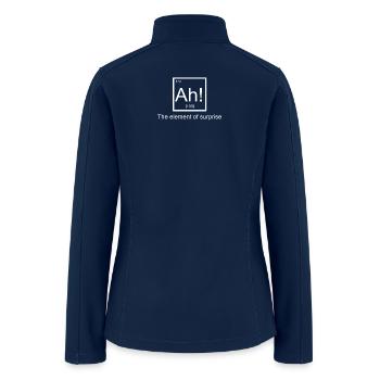 Ah The element of surprise - Women’s Soft Shell Jacket - navy - Back