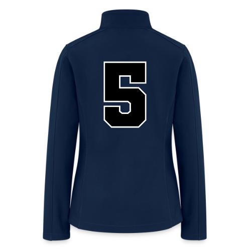 Varsity Number 5 Athletic Design - Women’s Soft Shell Jacket
