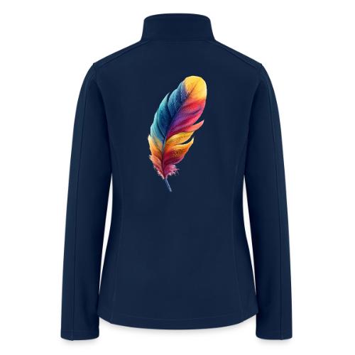 Rainbow Flight Feather - Women’s Soft Shell Jacket