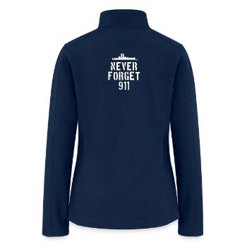 Never forget 911 memorial day 4th of july t-shirts - Women’s Soft Shell Jacket - navy - Back