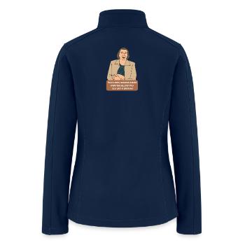 Back Away Banana Breath  - Women’s Soft Shell Jacket - navy - Back