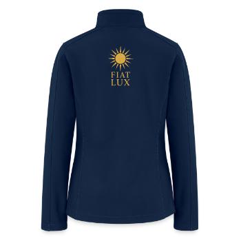 Fiat Lux Sun Emblem - Women’s Soft Shell Jacket - navy - Back