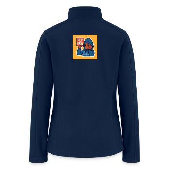 Fly Away Sign Hoodie - Women’s Soft Shell Jacket - navy - Back