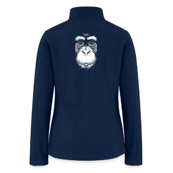 Monkey face - Women’s Soft Shell Jacket - navy - Back