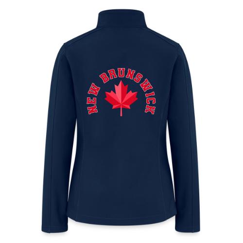 New Brunswick with maple leaf - Women’s Soft Shell Jacket
