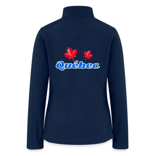 Québec with two red maple leaves - Women’s Soft Shell Jacket