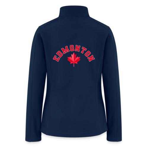 Edmonton with maple leaf - Women’s Soft Shell Jacket