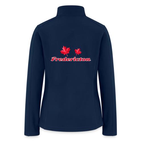 Fredericton with two red maple leaves - Women’s Soft Shell Jacket