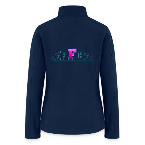 Letter F – Capital Varsity Alphabet Monogram - Women’s Soft Shell Jacket