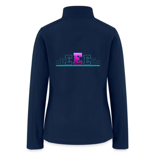 Letter E – Capital Varsity Alphabet Monogram - Women’s Soft Shell Jacket