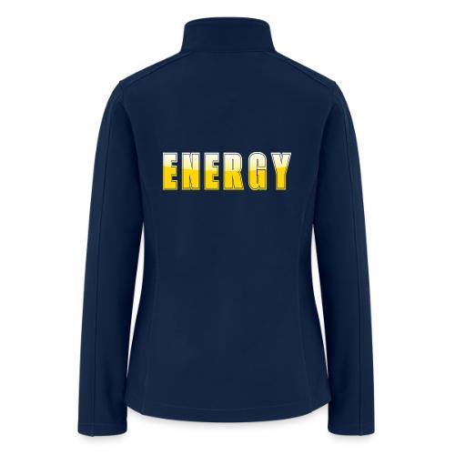ENERGY Electric Yellow Power Word Design - Women’s Soft Shell Jacket